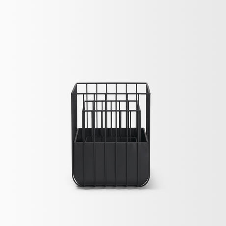 Verna Matte Black Wire Cage Metal Planters (Set of 2) from Mercana - Luna Furniture