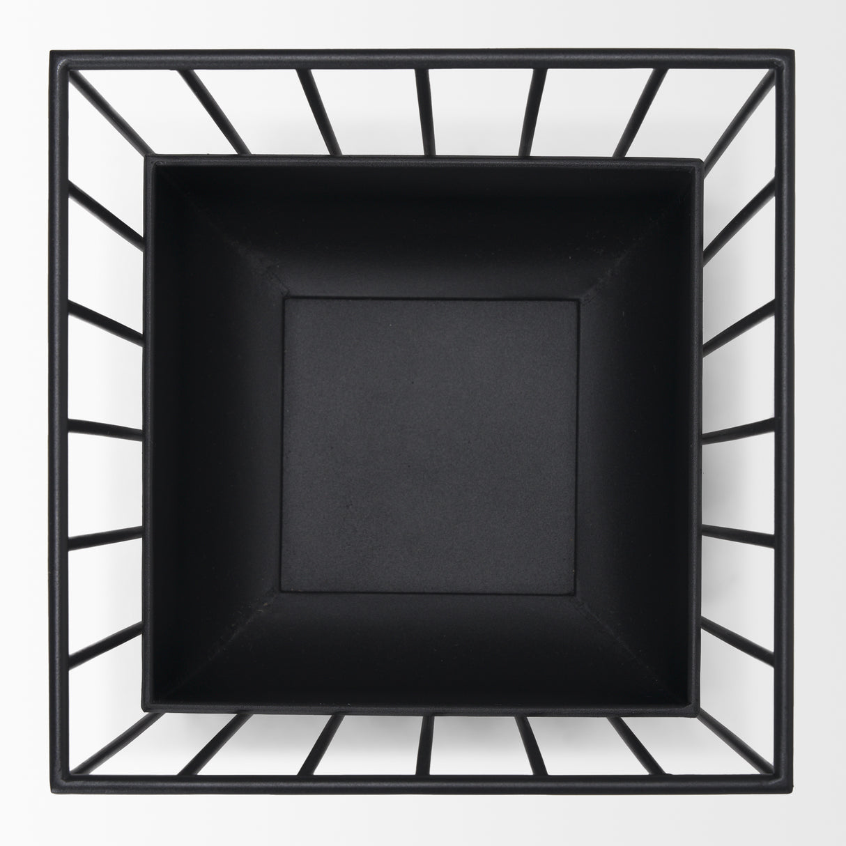 Verna Matte Black Wire Cage Metal Planters (Set of 2) from Mercana - Luna Furniture