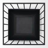 Verna Matte Black Wire Cage Metal Planters (Set of 2) from Mercana - Luna Furniture