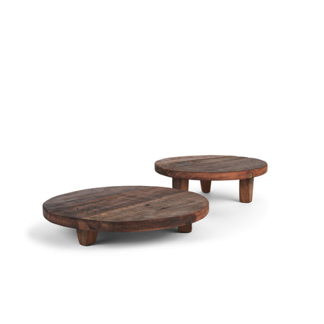 Iza Medium Brown Wooden Riser (Set of 2) from Mercana - Luna Furniture