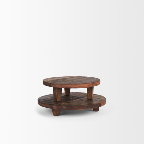 Iza Medium Brown Wooden Riser (Set of 2) from Mercana - Luna Furniture