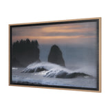 Crashing Wave by Chad Mackay a Hand Embellished Textured Framed Photo Art Print Matted under Glass from Mercana - Luna Furniture