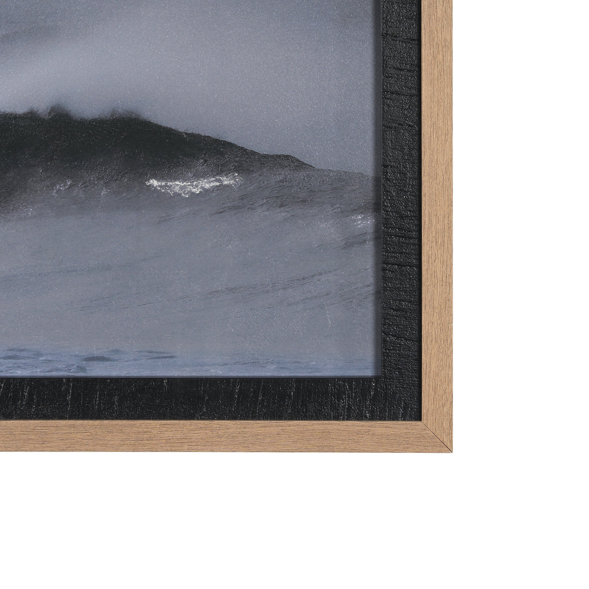 Crashing Wave by Chad Mackay a Hand Embellished Textured Framed Photo Art Print Matted under Glass from Mercana - Luna Furniture