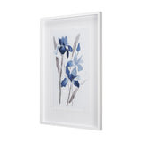 Blue Iris I by Mercana Studio a Hand Embellished Textured Framed Art Print Matted under Glass from Mercana - Luna Furniture