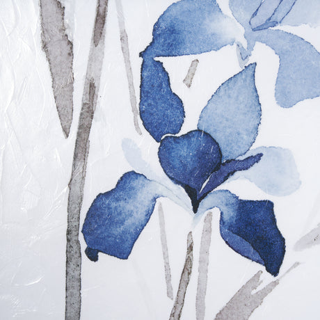 Blue Iris I by Mercana Studio a Hand Embellished Textured Framed Art Print Matted under Glass from Mercana - Luna Furniture