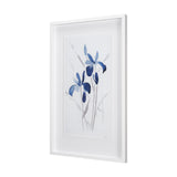 Blue Iris II by Mercana Studio a Hand Embellished Textured Framed Art Print Matted under Glass from Mercana - Luna Furniture