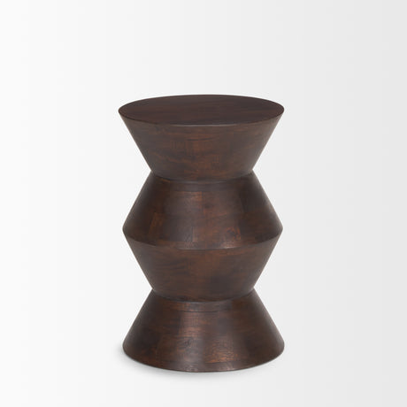 Odessa Dark Brown Wood Accent Table from Mercana - Luna Furniture