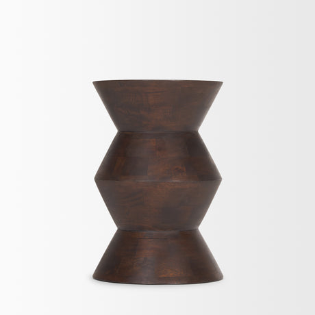 Odessa Dark Brown Wood Accent Table from Mercana - Luna Furniture