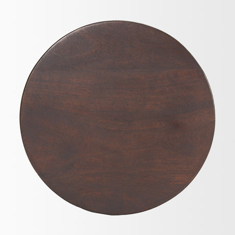 Odessa Dark Brown Wood Accent Table from Mercana - Luna Furniture