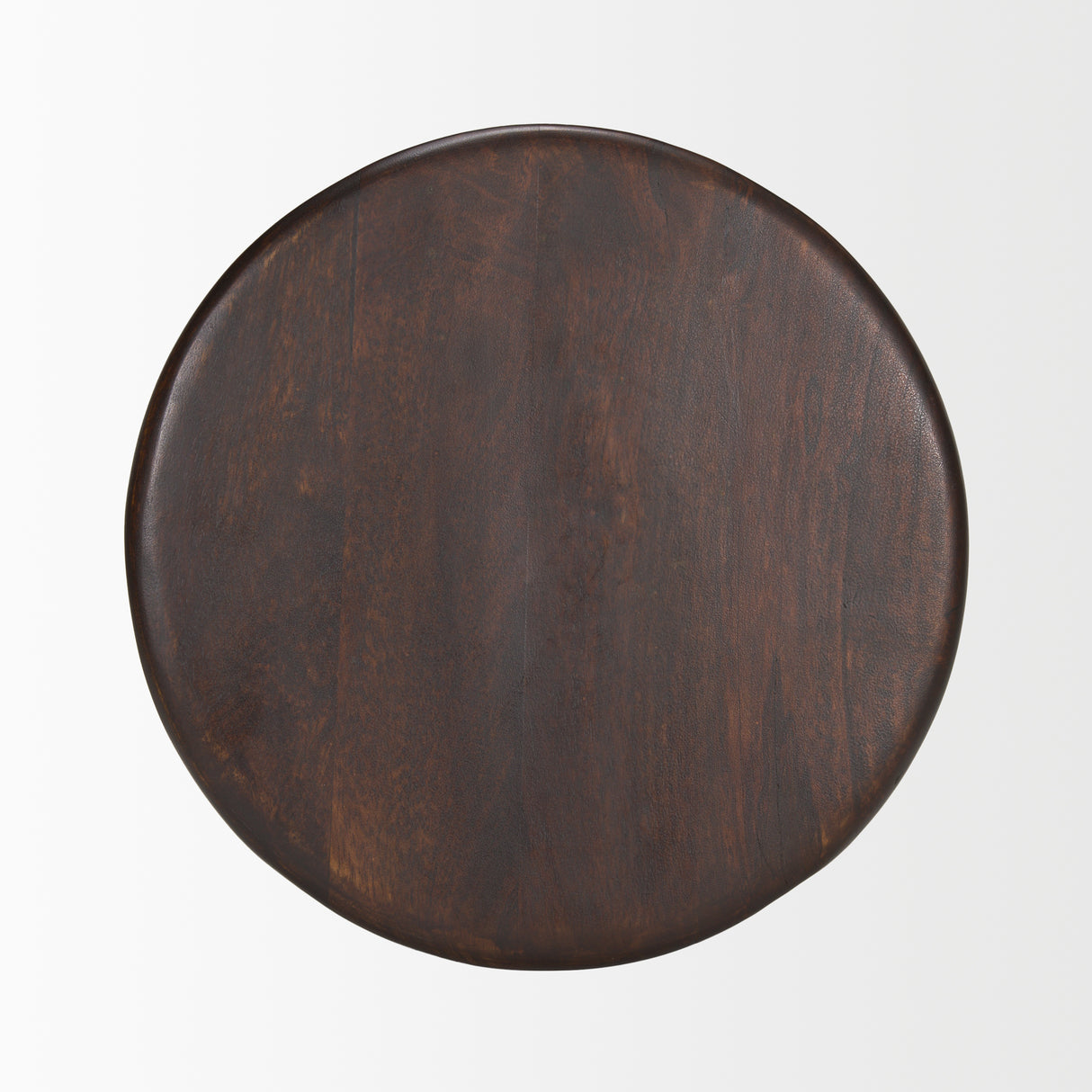 Palmera Dark Brown Wood Pedestal Accent Table from Mercana - Luna Furniture