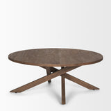 Solana Medium Brown Wood Coffee Table from Mercana - Luna Furniture