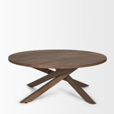Solana Medium Brown Wood Coffee Table from Mercana - Luna Furniture