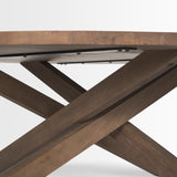 Solana Medium Brown Wood Coffee Table from Mercana - Luna Furniture