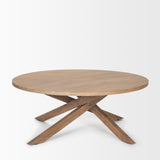 Solana Light Brown Wood Coffee Table from Mercana - Luna Furniture