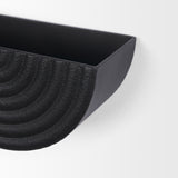 Shilo Matte Black Metal Hanging Wall Planter (Set of 2) from Mercana - Luna Furniture