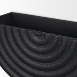 Shilo Matte Black Metal Hanging Wall Planter (Set of 2) from Mercana - Luna Furniture
