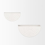 Shilo Matte White Metal Hanging Wall Planter (Set of 2) from Mercana - Luna Furniture