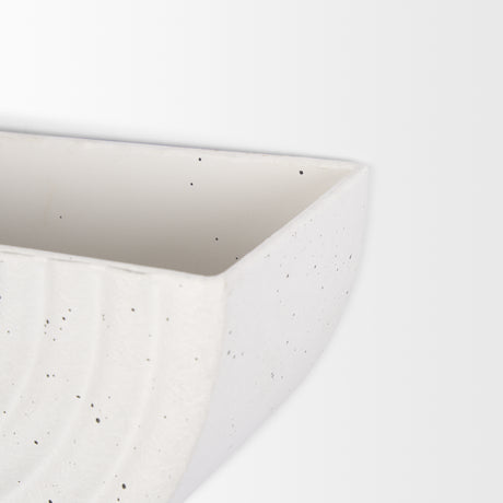 Shilo Matte White Metal Hanging Wall Planter (Set of 2) from Mercana - Luna Furniture