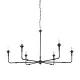 Gabriel Large Matte Black Chandelier from Mercana - Luna Furniture