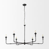 Gabriel Large Matte Black Chandelier from Mercana - Luna Furniture