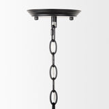 Gabriel Large Matte Black Chandelier from Mercana - Luna Furniture