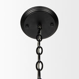 Gabriel Large Matte Black Chandelier from Mercana - Luna Furniture