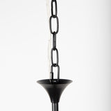 Gabriel Large Matte Black Chandelier from Mercana - Luna Furniture