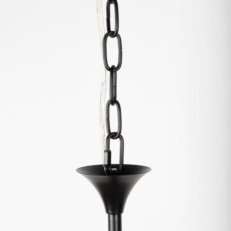 Gabriel Large Matte Black Chandelier from Mercana - Luna Furniture