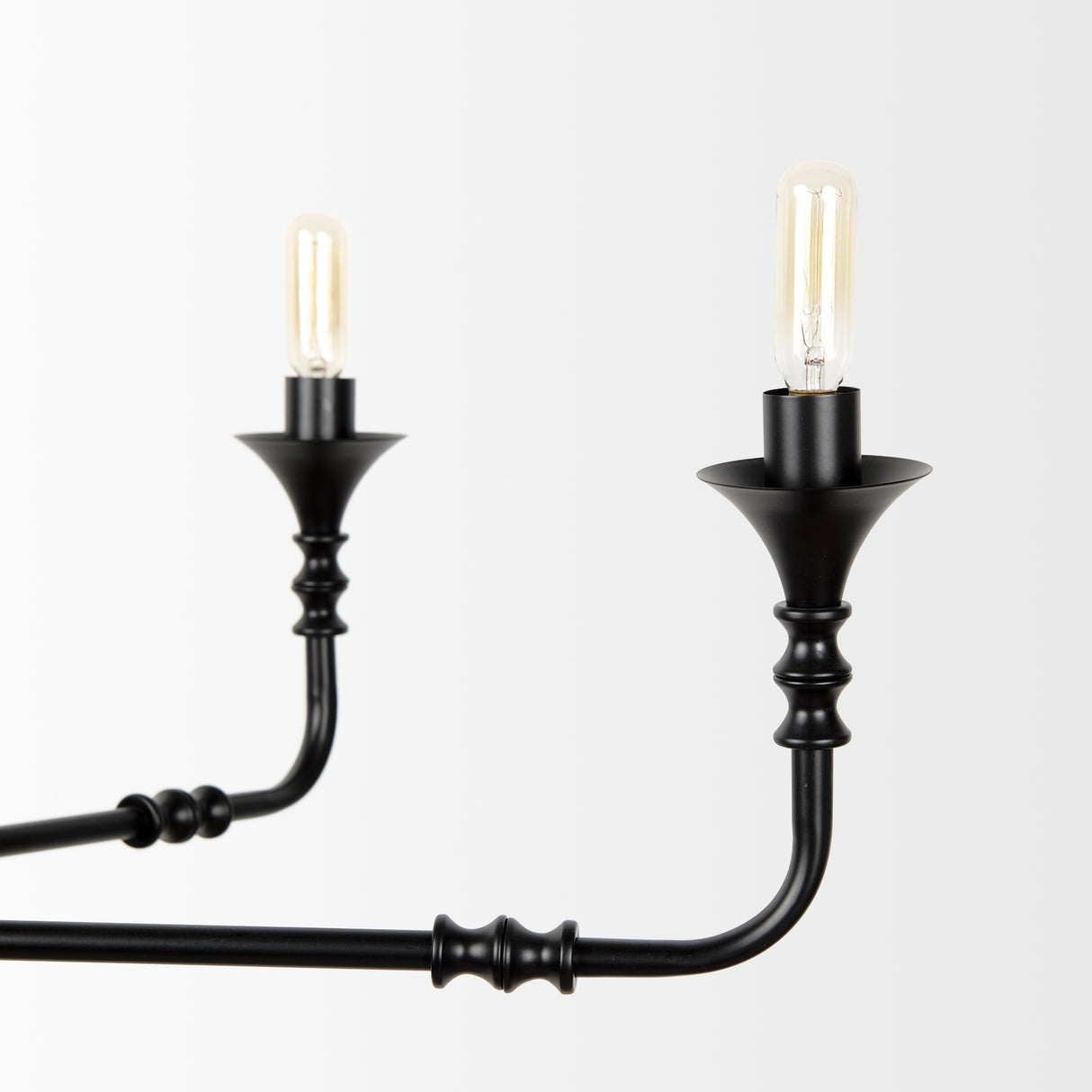 Gabriel Large Matte Black Chandelier from Mercana - Luna Furniture