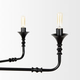 Gabriel Large Matte Black Chandelier from Mercana - Luna Furniture