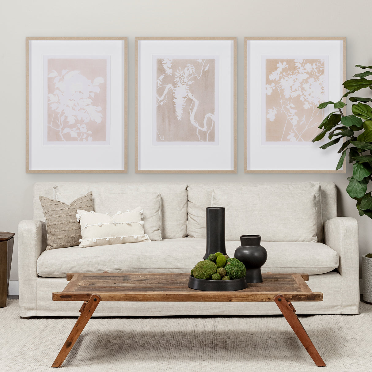 Flower Silhouette-Jasmine by Mercana Studio Hand Embelished Framed Art Print Matted under Glass from Mercana - Luna Furniture
