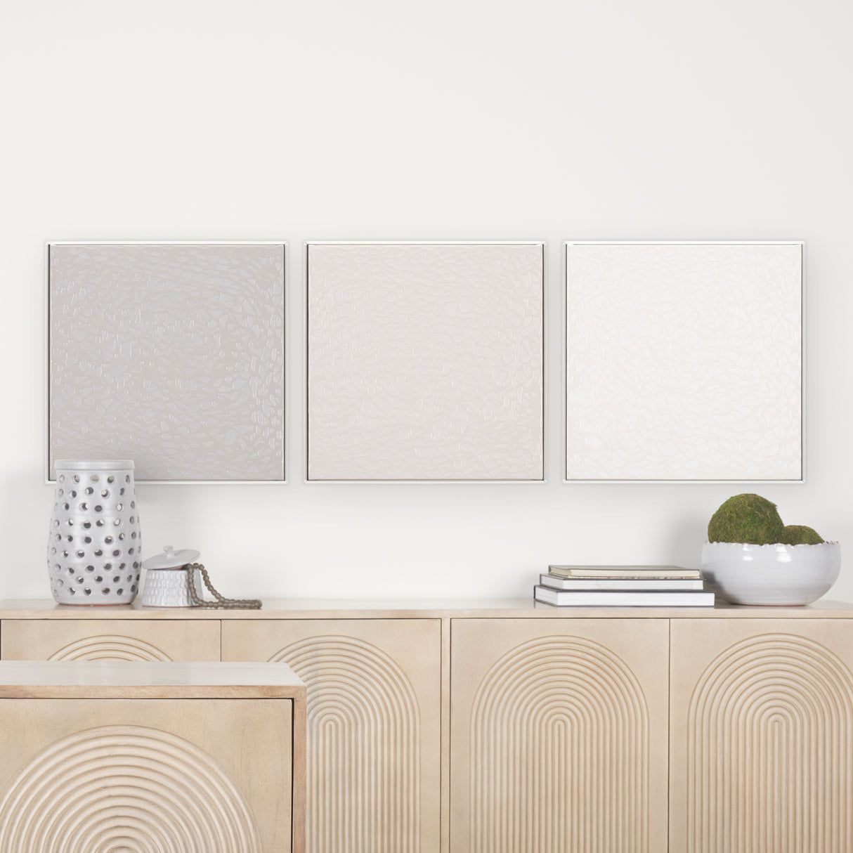 Dapple Medium by Studio M a handmade Original Framed Canvas 3D Textured Artwork from Mercana - Luna Furniture