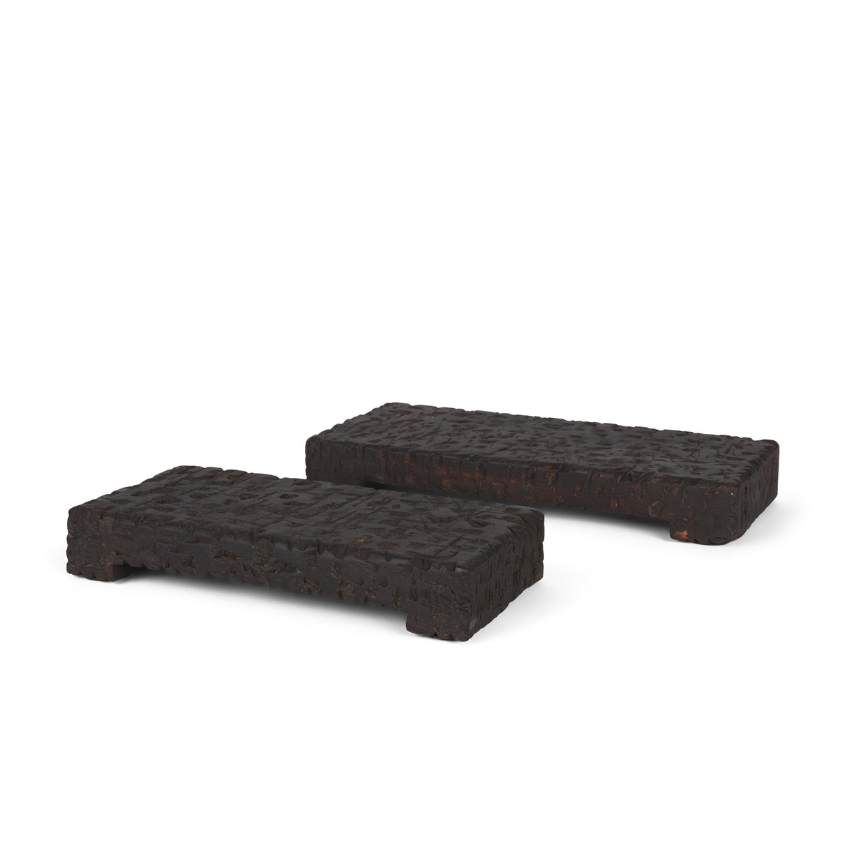 Shira Reclaimed Dark Brown Wooden Riser (Set of 2) from Mercana - Luna Furniture