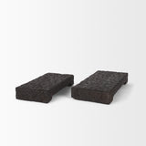 Shira Reclaimed Dark Brown Wooden Riser (Set of 2) from Mercana - Luna Furniture