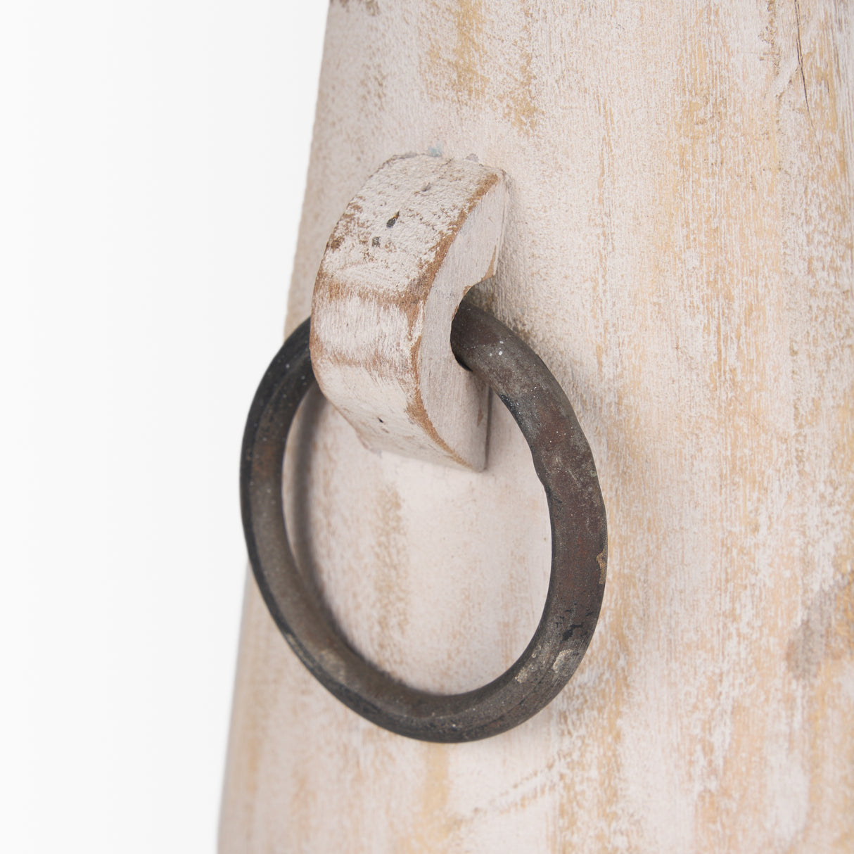 Monique Small Light Brown w/ Handles Wood Pot from Mercana - Luna Furniture