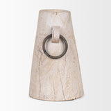 Monique Large Light Brown w/ Handles Wood Pot from Mercana - Luna Furniture