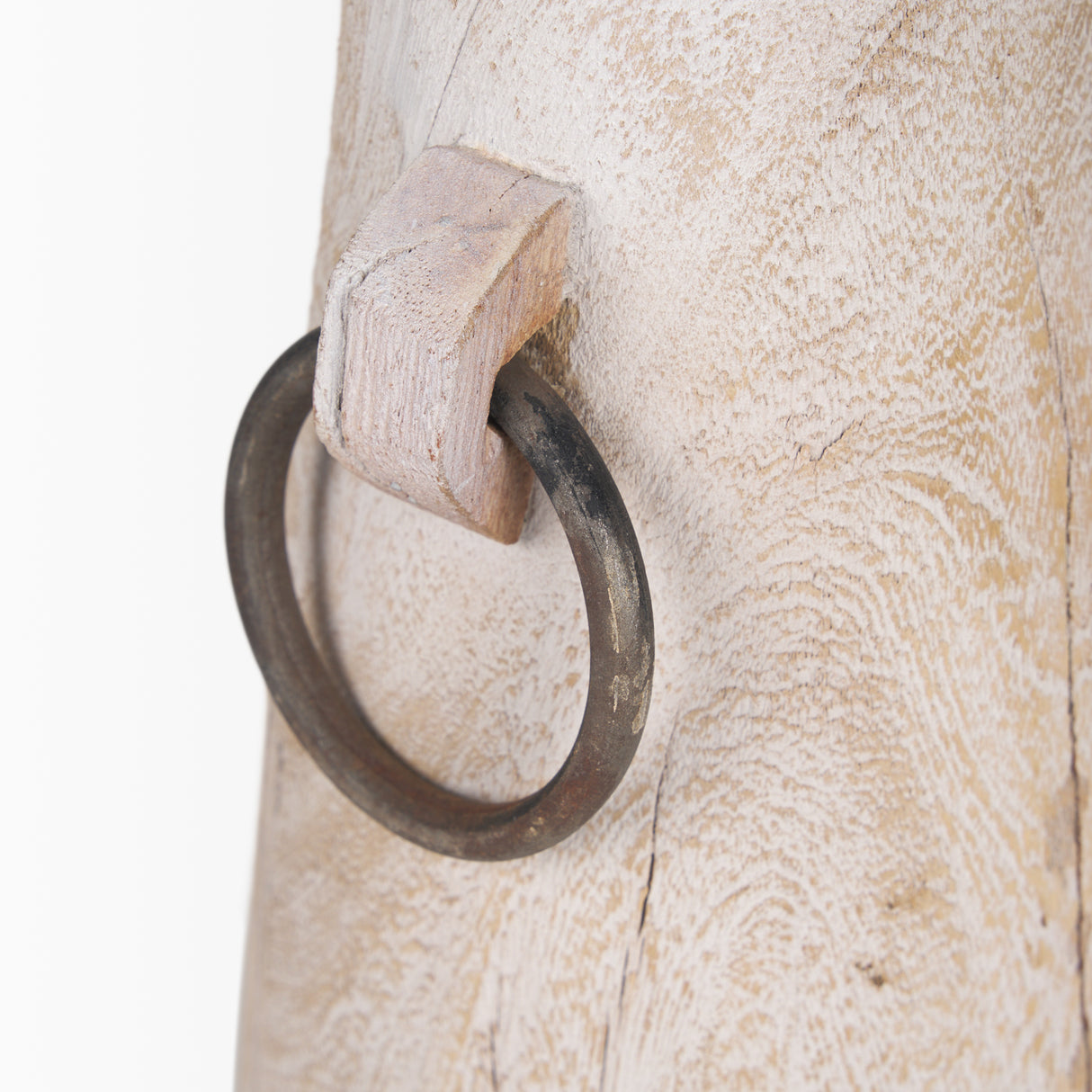 Monique Large Light Brown w/ Handles Wood Pot from Mercana - Luna Furniture