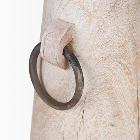 Monique Large Light Brown w/ Handles Wood Pot from Mercana - Luna Furniture