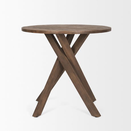 Solana Medium Brown Wood Foyer Table from Mercana - Luna Furniture