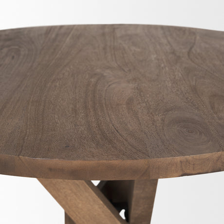Solana Medium Brown Wood Foyer Table from Mercana - Luna Furniture