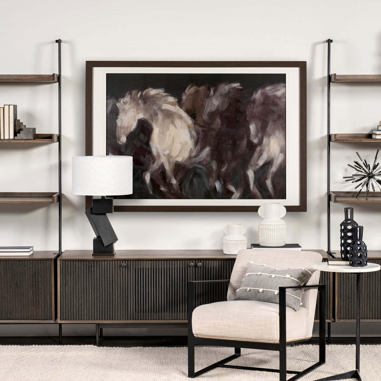 Running Wild - Quick by Mercana Studio Hand Embellished Textured Framed Art Print Matted under Glass from Mercana - Luna Furniture