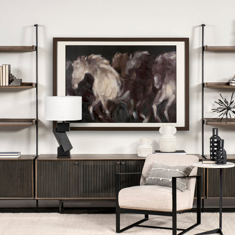 Running Wild - Quick by Mercana Studio Hand Embellished Textured Framed Art Print Matted under Glass from Mercana - Luna Furniture