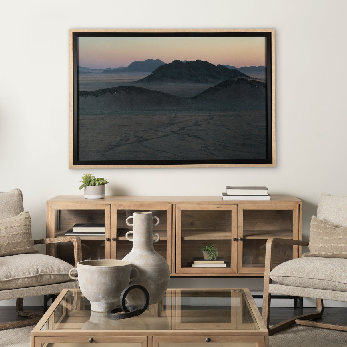 Namib Naukluft Park at Sunset by Mercana Studio Hand Embellished Framed Art Photo Matted under Glass from Mercana - Luna Furniture