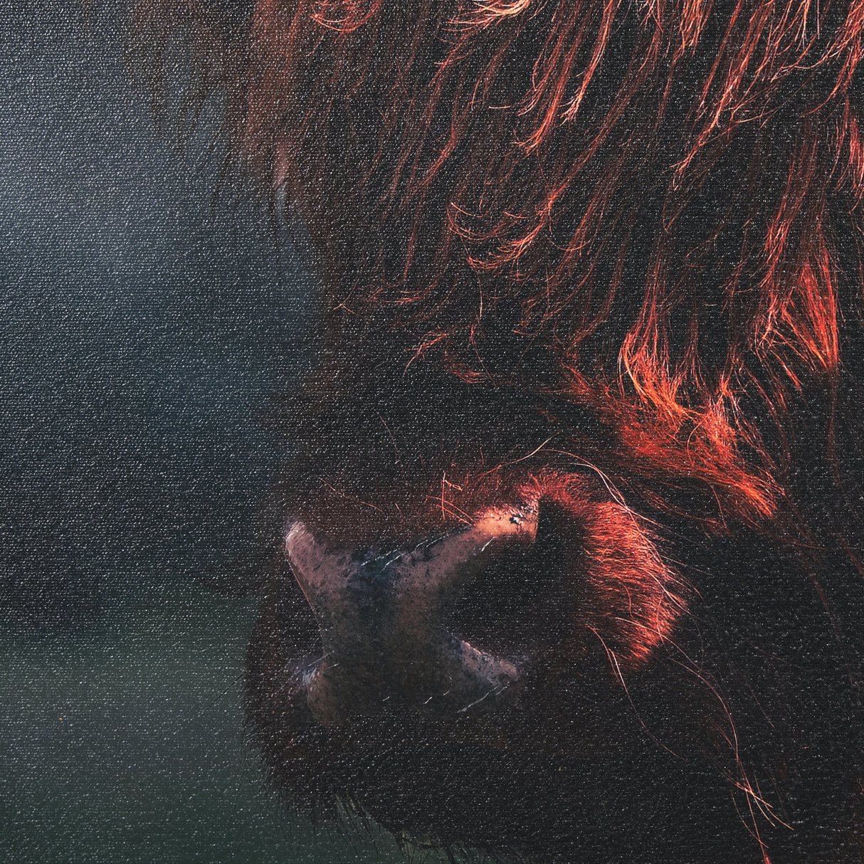 Fozzie by Chad Mackay a Hand Embellished Textured Framed Photo Art Print from Mercana - Luna Furniture