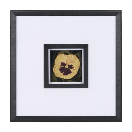 Flower Portrait I by Mercana Studio a Hand Embellished Textured Framed Art Print Matted under Glass from Mercana - Luna Furniture