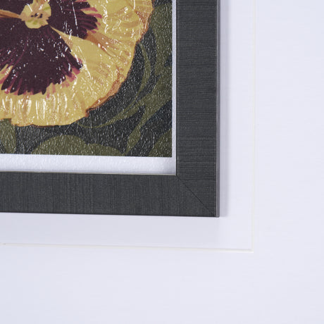 Flower Portrait I by Mercana Studio a Hand Embellished Textured Framed Art Print Matted under Glass from Mercana - Luna Furniture
