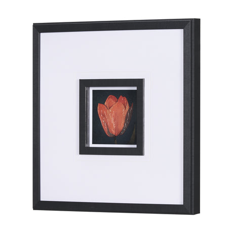 Flower Portrait II by Mercana Studio a Hand Embellished Textured Framed Art Print Matted under Glass from Mercana - Luna Furniture