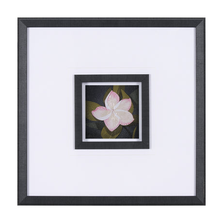 Flower Portrait III by Mercana Studio Hand Embellished Textured Framed Art Print Matted under Glass from Mercana - Luna Furniture