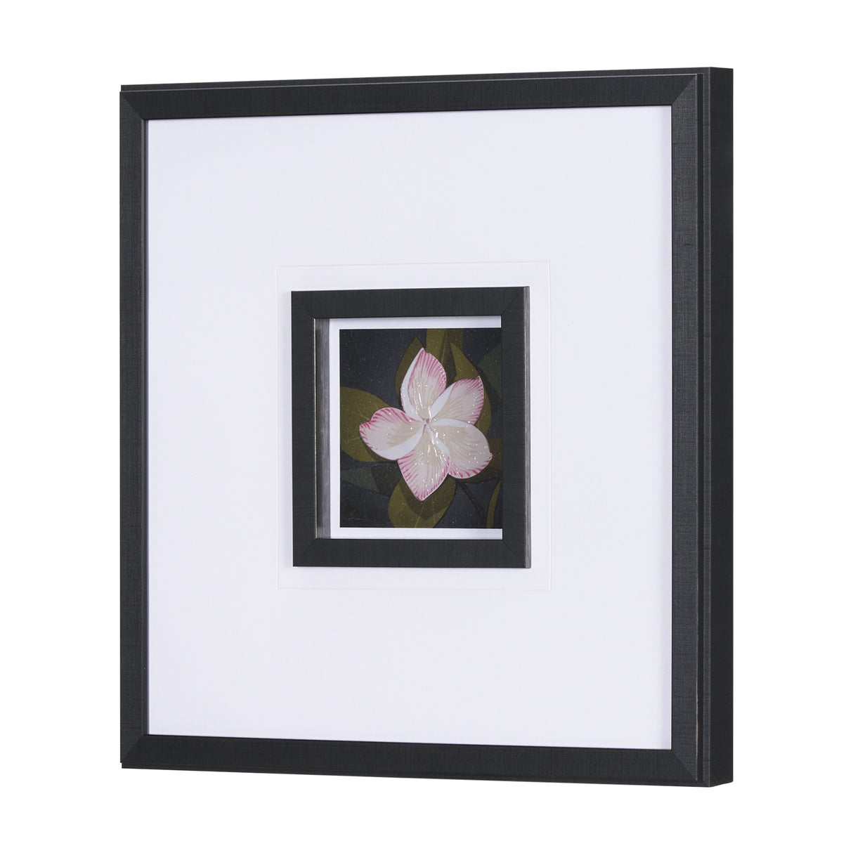 Flower Portrait III by Mercana Studio Hand Embellished Textured Framed Art Print Matted under Glass from Mercana - Luna Furniture