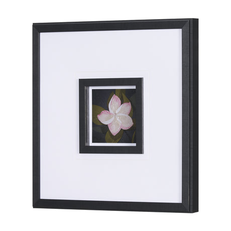 Flower Portrait III by Mercana Studio Hand Embellished Textured Framed Art Print Matted under Glass from Mercana - Luna Furniture